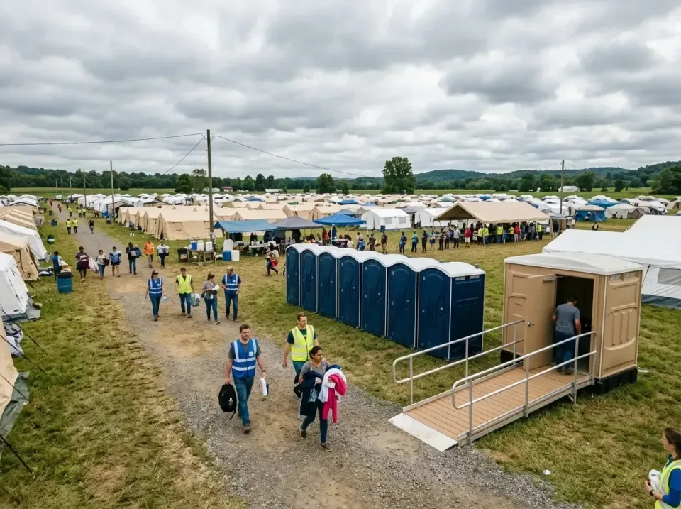 disaster-relief-camp-restrooms-010 — frequently asked questions, Dumpster & Portable Bathrooms Rental in Rockport, IN